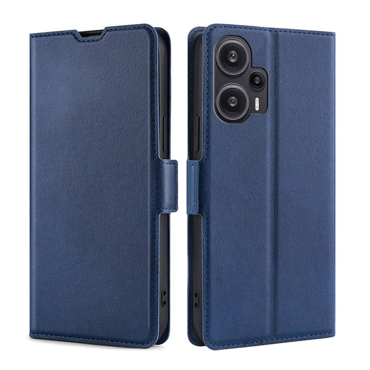 Ultra-thin Voltage Side Buckle Horizontal Flip Leather Phone Case, For Xiaomi Redmi Turbo 3 5G, F...