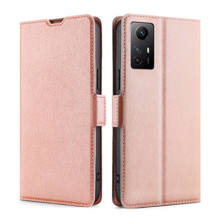 Ultra-thin Voltage Side Buckle Horizontal Flip Leather Phone Case, For Xiaomi Redmi Turbo 3 5G, F...