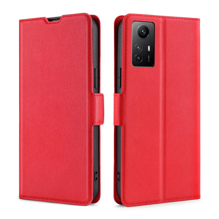 Ultra-thin Voltage Side Buckle Horizontal Flip Leather Phone Case, For Xiaomi Redmi Turbo 3 5G, F...