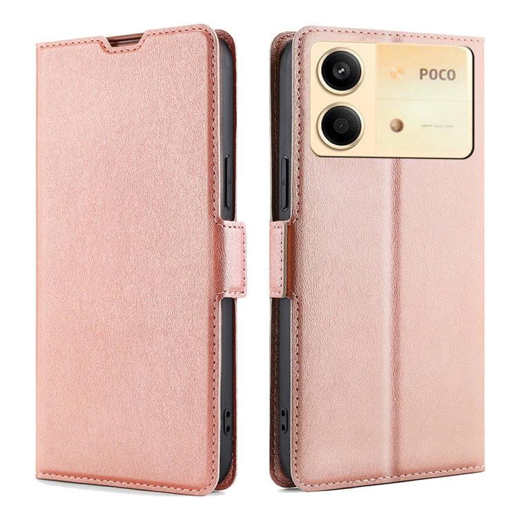 Ultra-thin Voltage Side Buckle Horizontal Flip Leather Phone Case, For Xiaomi Redmi Turbo 3 5G, F...