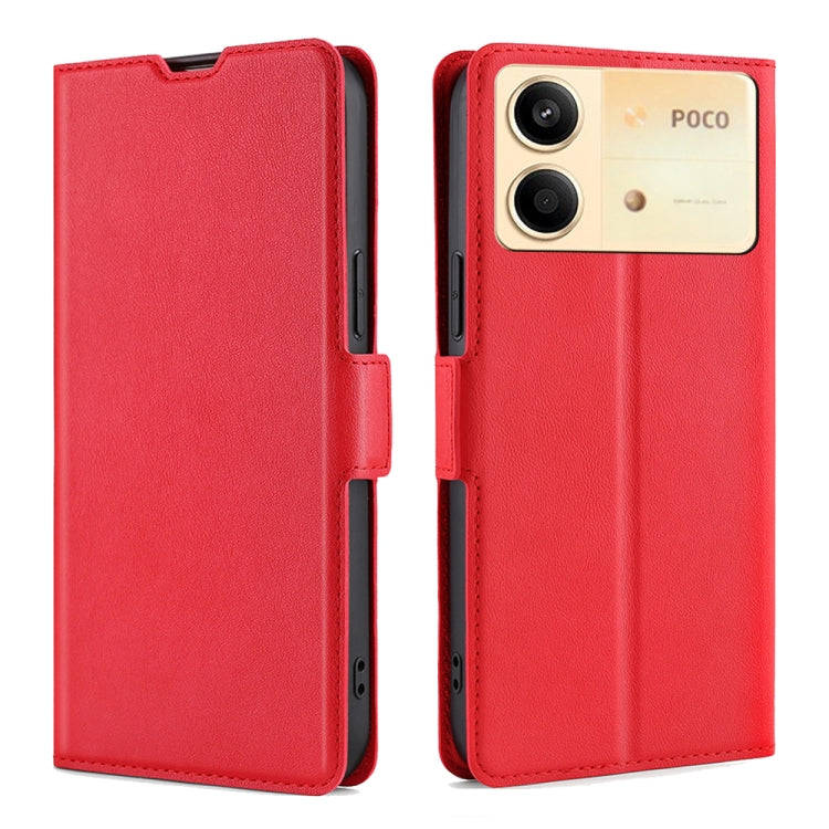 Ultra-thin Voltage Side Buckle Horizontal Flip Leather Phone Case, For Xiaomi Redmi Turbo 3 5G, F...