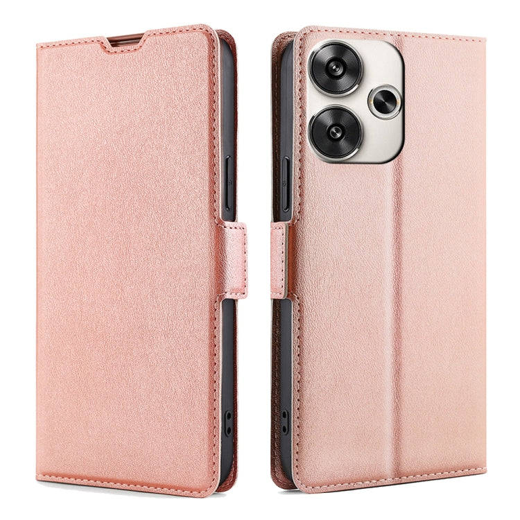 Ultra-thin Voltage Side Buckle Horizontal Flip Leather Phone Case, For Xiaomi Redmi Turbo 3 5G, F...
