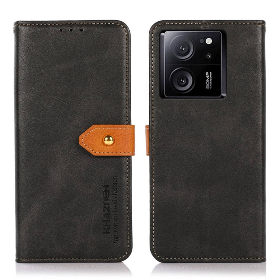 KHAZNEH Cowhide Texture Flip Leather Phone Case, For Xiaomi Redmi Note 13 5G Global, For Xiaomi R...
