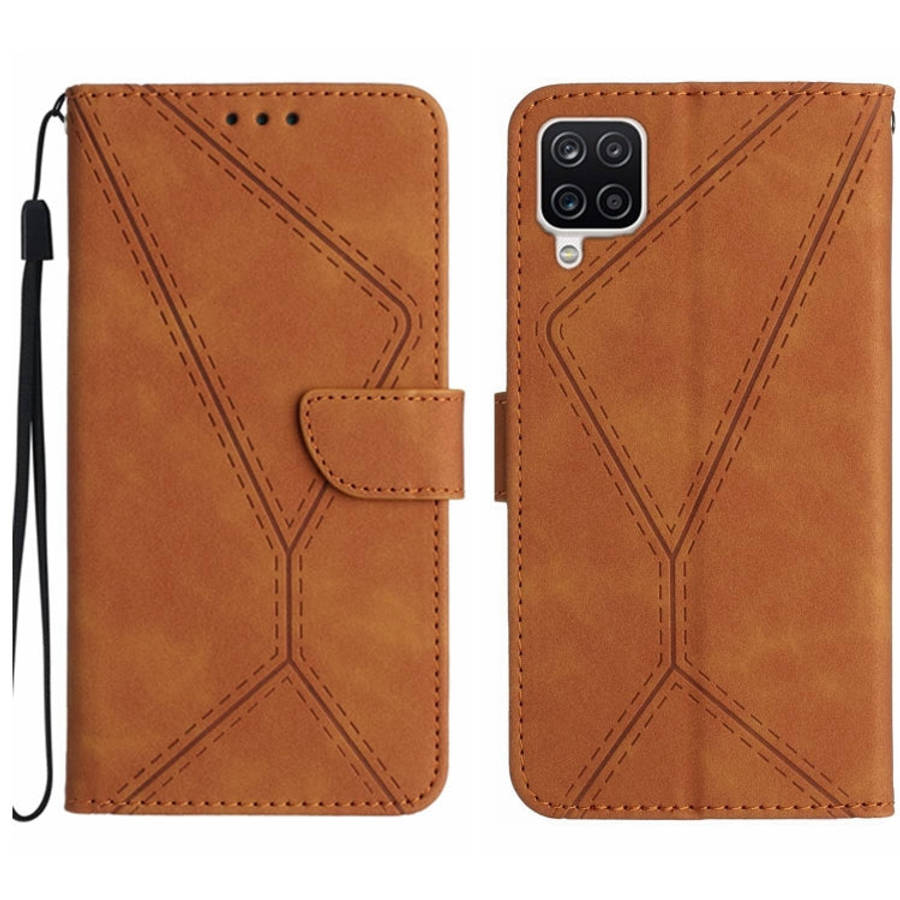 Stitching Embossed Leather Phone Case, For Samsung Galaxy A12 / M12, For Samsung Galaxy A13 4G, F...