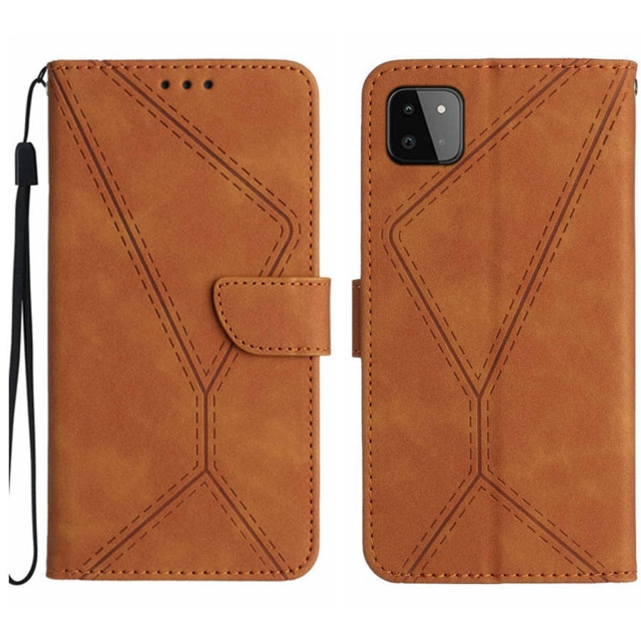 Stitching Embossed Leather Phone Case, For Samsung Galaxy A12 / M12, For Samsung Galaxy A13 4G, F...