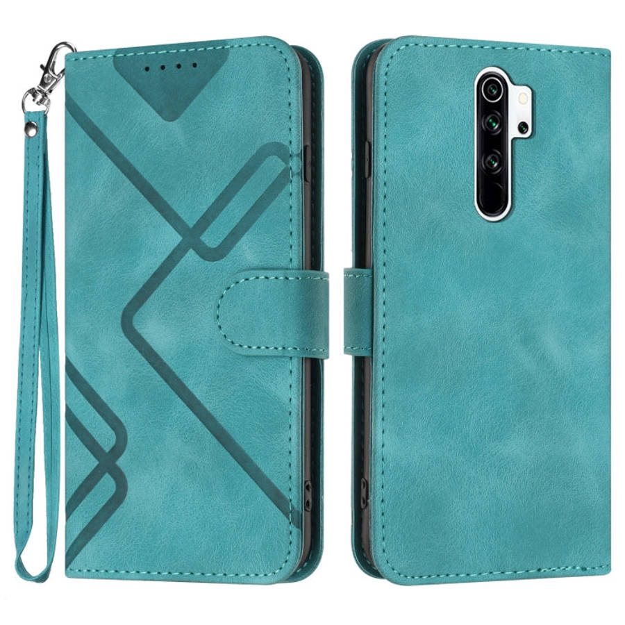 Line Pattern Skin Feel Leather Phone Case, For Xiaomi Redmi 10/10 2022/10 Prime, For Xiaomi Poco ...