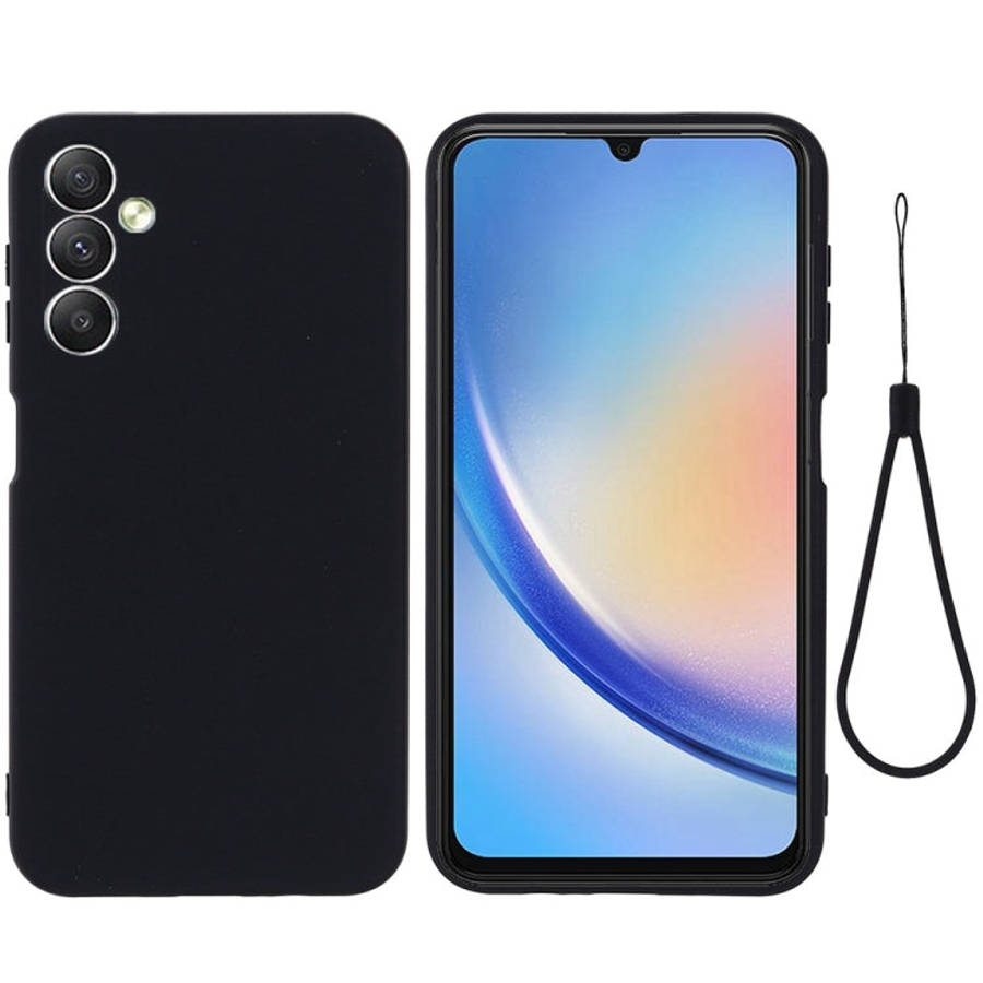 Pure Color Liquid Silicone Shockproof Phone Case, For Samsung Galaxy A25 5G, For Samsung Galaxy M...