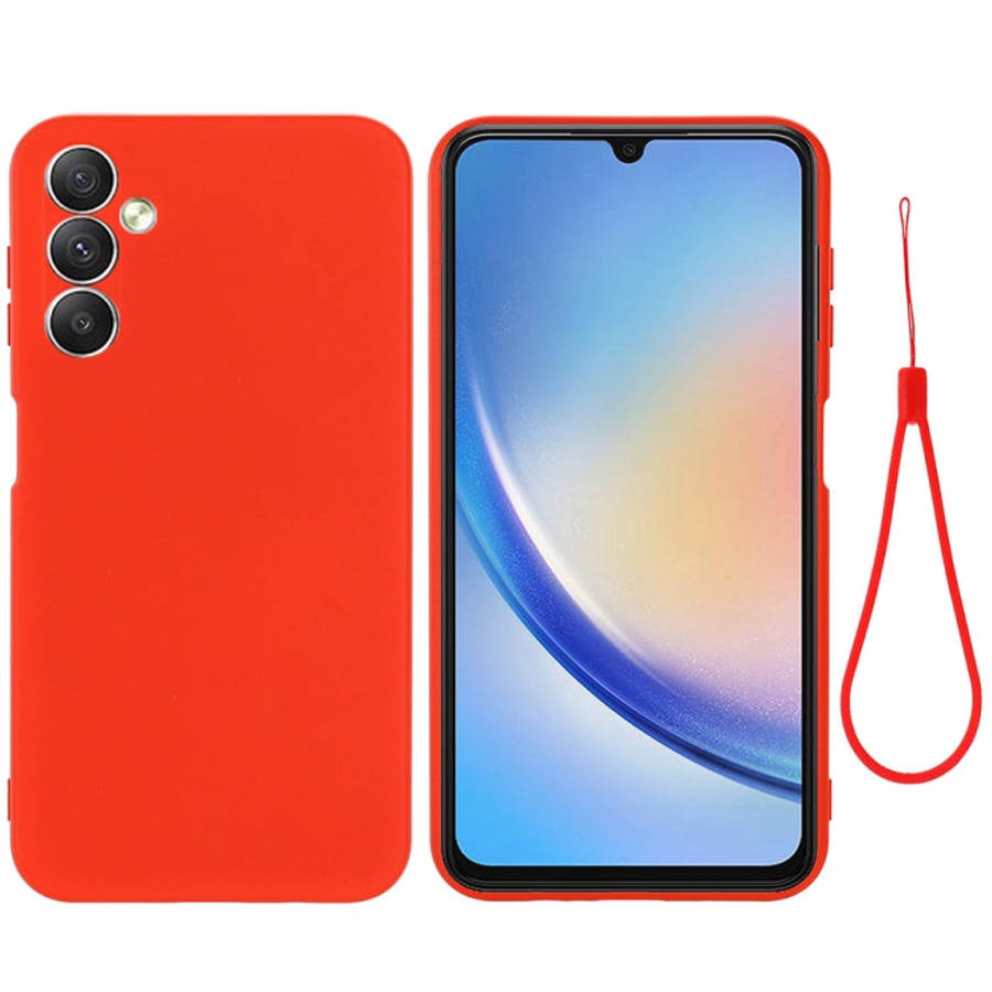 Pure Color Liquid Silicone Shockproof Phone Case, For Samsung Galaxy A25 5G, For Samsung Galaxy M...