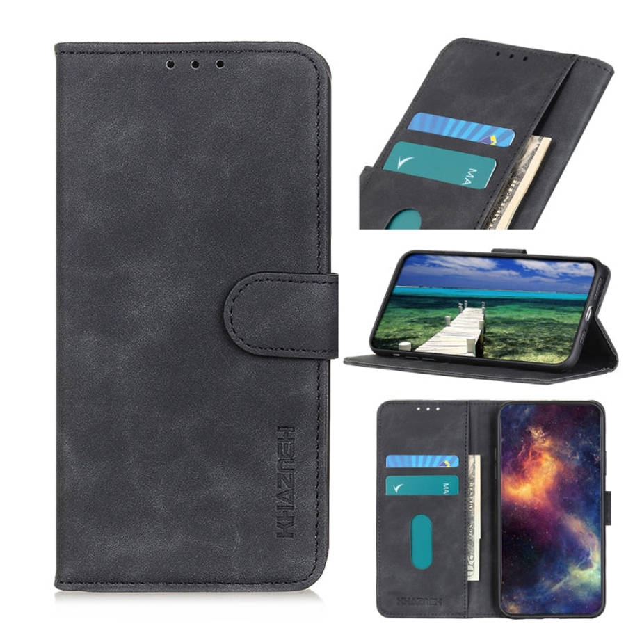 KHAZNEH Retro Texture Flip Leather Phone Case, For Xiaomi Redmi Note 13 5G Global, For Xiaomi Red...