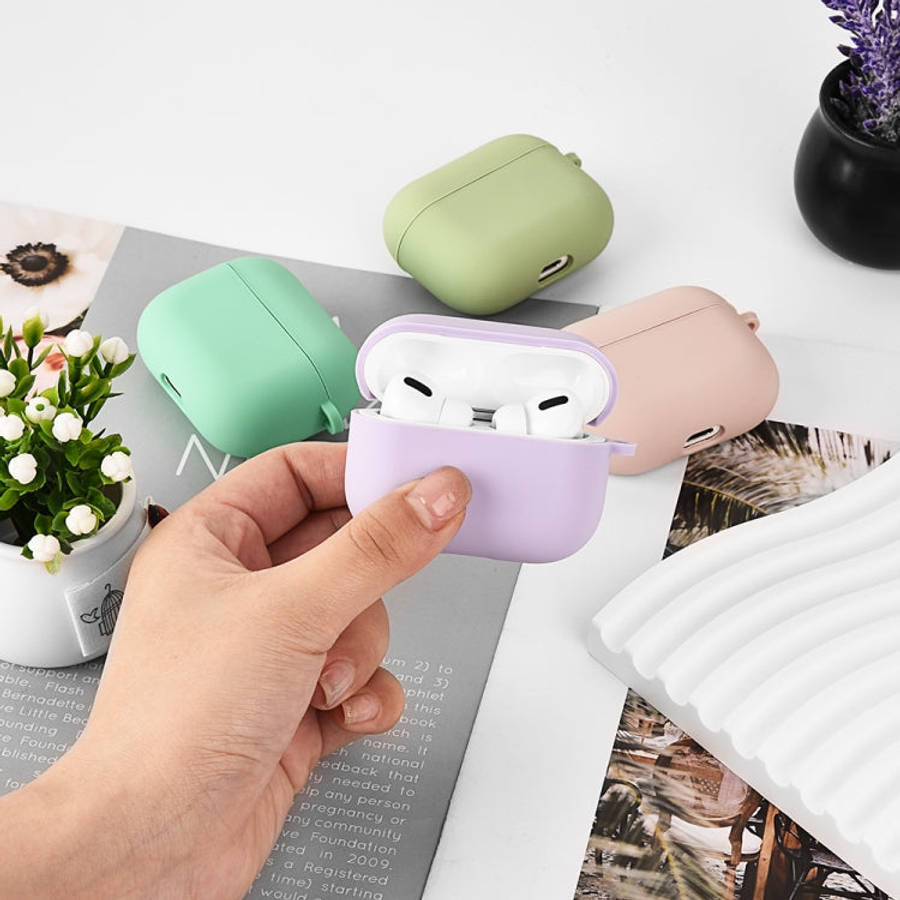 PC Lining Silicone Bluetooth Earphone Protective Case, For AirPods Pro, For AirPods 2 / 1, For Ai...