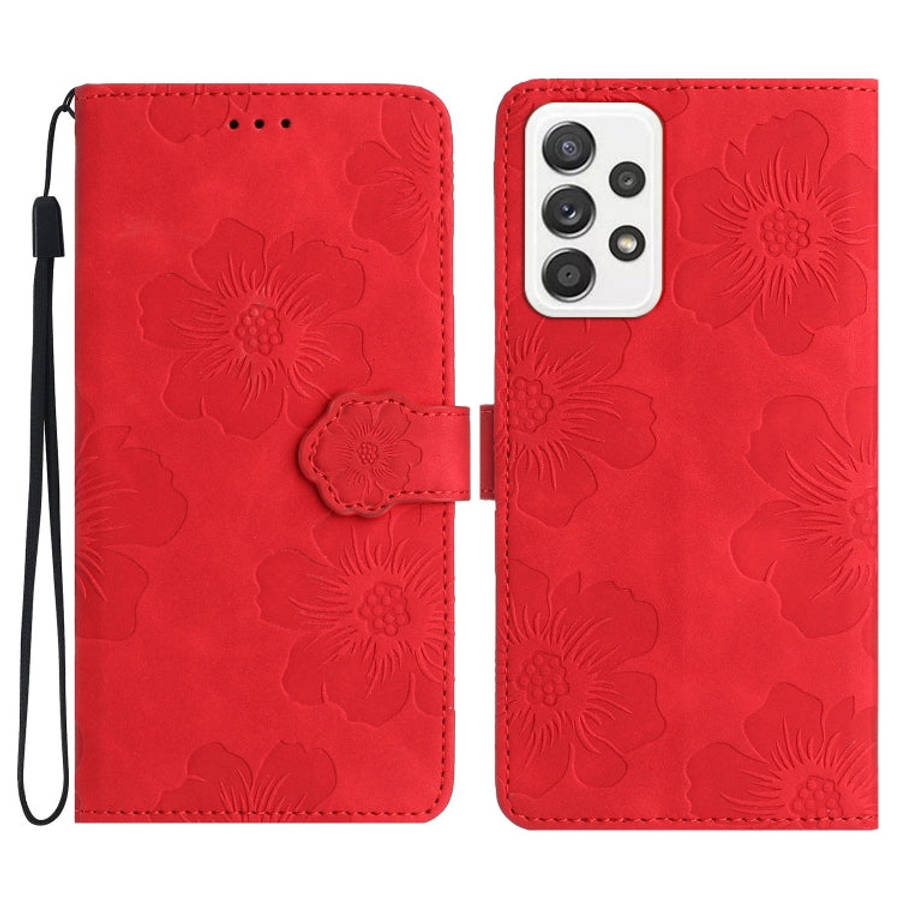 Flower Embossing Pattern Leather Phone Case, For Samsung Galaxy A22 5G, For Samsung Galaxy A23 5G...