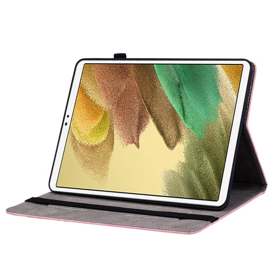 Butterfly Rose Embossed Leather Tablet Case, For Samsung Galaxy A7 Lite T220 / T225, For Samsung ...