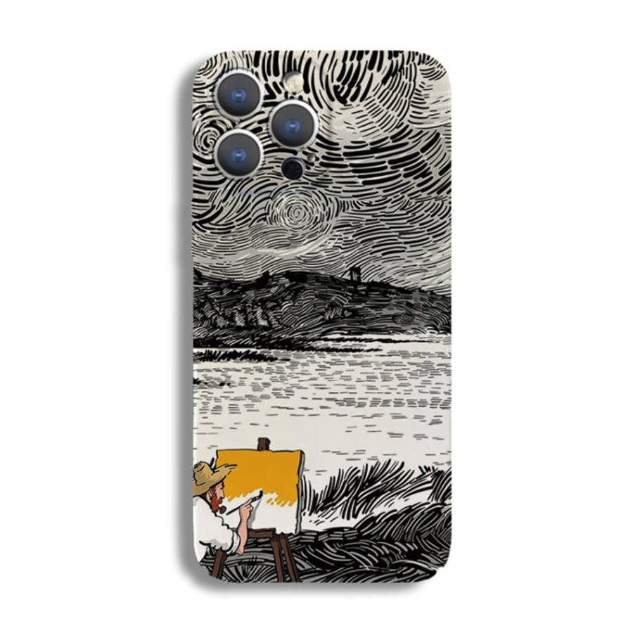 Precise Hole Oil Painting Pattern PC Phone Case, For iPhone X / XS, For iPhone XR, For iPhone XS ...