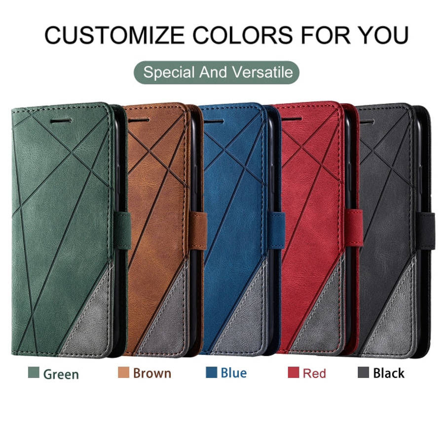 Skin Feel Splicing Horizontal Flip Leather Case with Holder & Card Slots & Wallet & Photo Frame, ...
