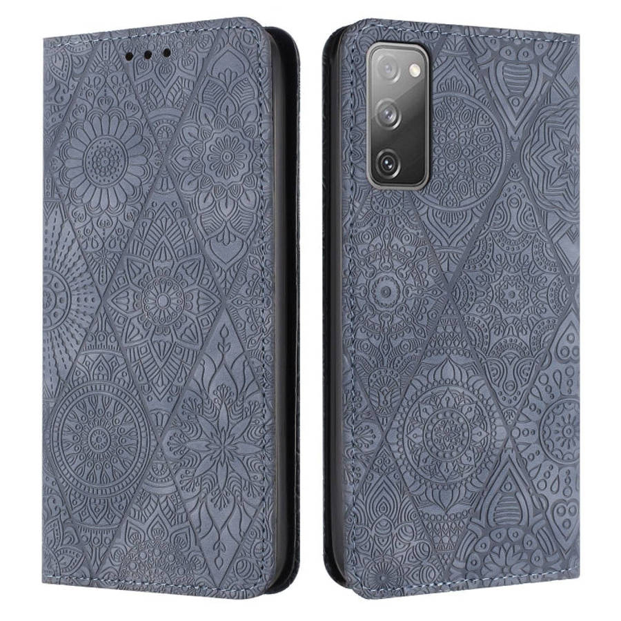 Ethnic Embossed Adsorption Leather Phone Case, For Samsung Galaxy S20, For Samsung Galaxy S20+, F...