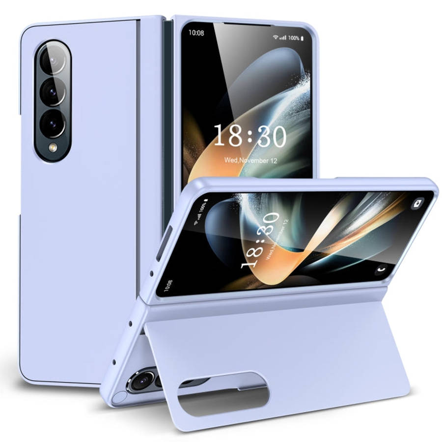 Skin Feel Fold Full Coverage Phone Case with Holder, For Samsung Galaxy Z Fold4, For Samsung Gala...