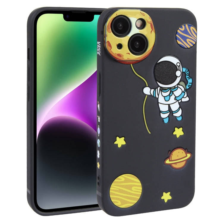 Hug Moon Astronaut Pattern TPU Phone Case, For iPhone 14 Plus, For iPhone 14, For iPhone 14 Pro, ...