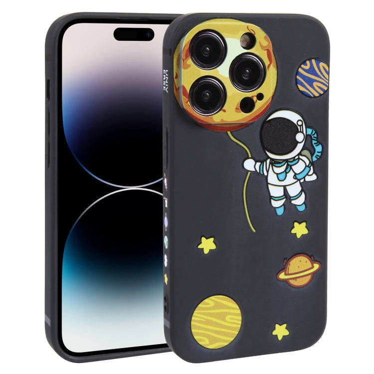 Hug Moon Astronaut Pattern TPU Phone Case, For iPhone 14 Plus, For iPhone 14, For iPhone 14 Pro, ...