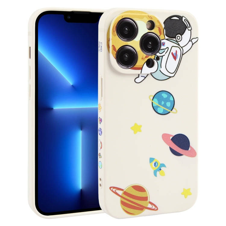 Hug Moon Astronaut Pattern TPU Phone Case, For iPhone 14 Plus, For iPhone 14, For iPhone 14 Pro, ...
