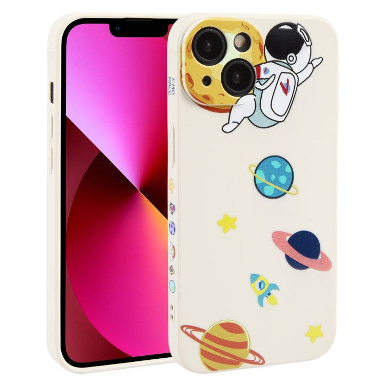 Hug Moon Astronaut Pattern TPU Phone Case, For iPhone 14 Plus, For iPhone 14, For iPhone 14 Pro, ...