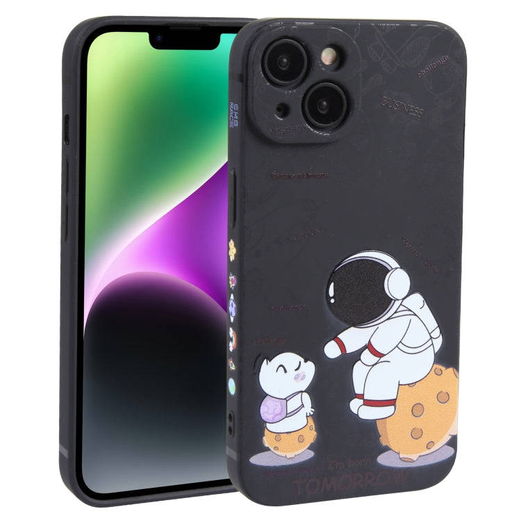 Astronaut Pattern Frosted TPU Phone Case, For iPhone 14 Plus, For iPhone 14, For iPhone 14 Pro, F...
