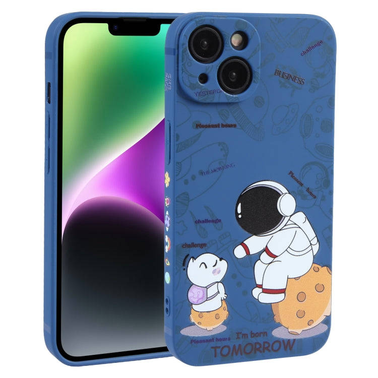 Astronaut Pattern Frosted TPU Phone Case, For iPhone 14 Plus, For iPhone 14, For iPhone 14 Pro, F...