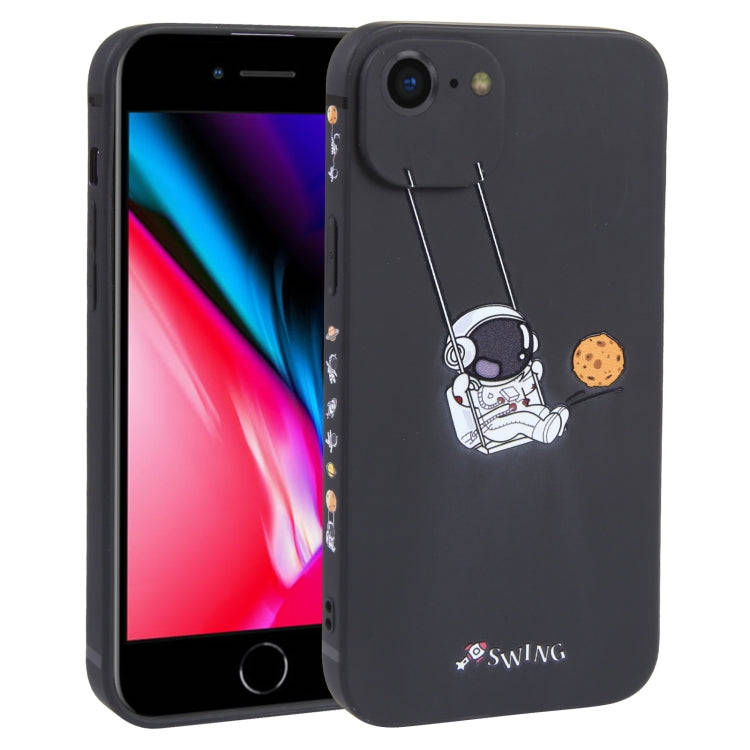 Astronaut Swinging Pattern TPU Phone Case, For iPhone 14 Plus, For iPhone 14, For iPhone 14 Pro, ...