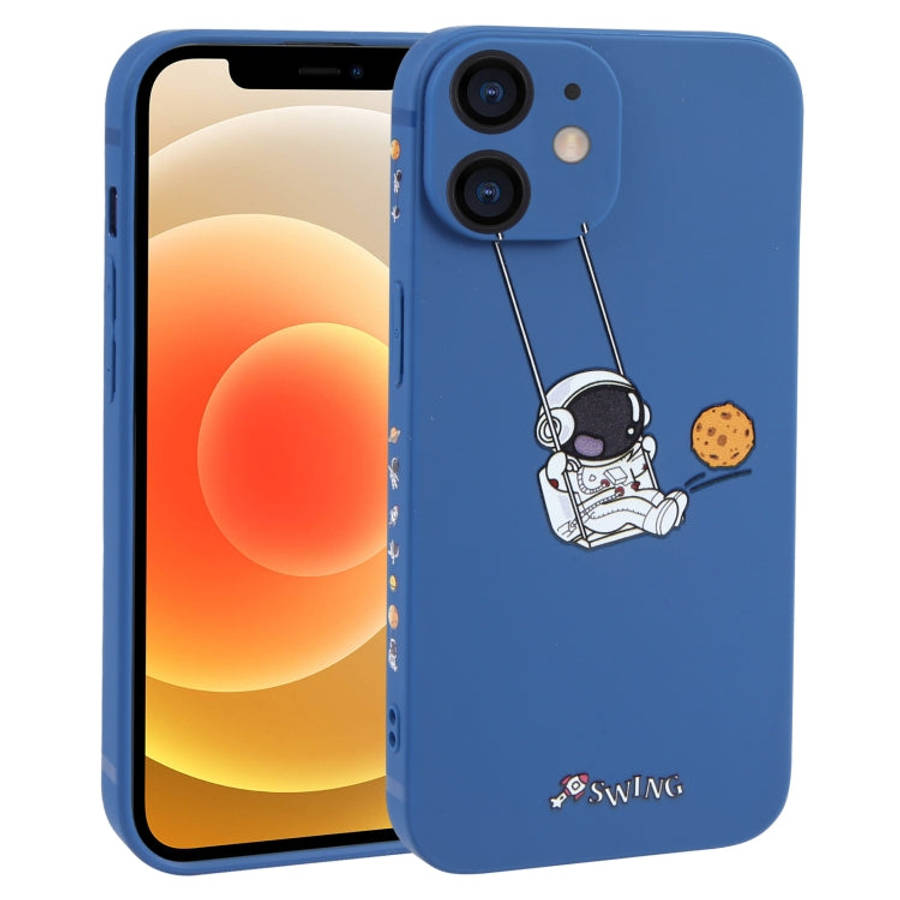 Astronaut Swinging Pattern TPU Phone Case, For iPhone 14 Plus, For iPhone 14, For iPhone 14 Pro, ...