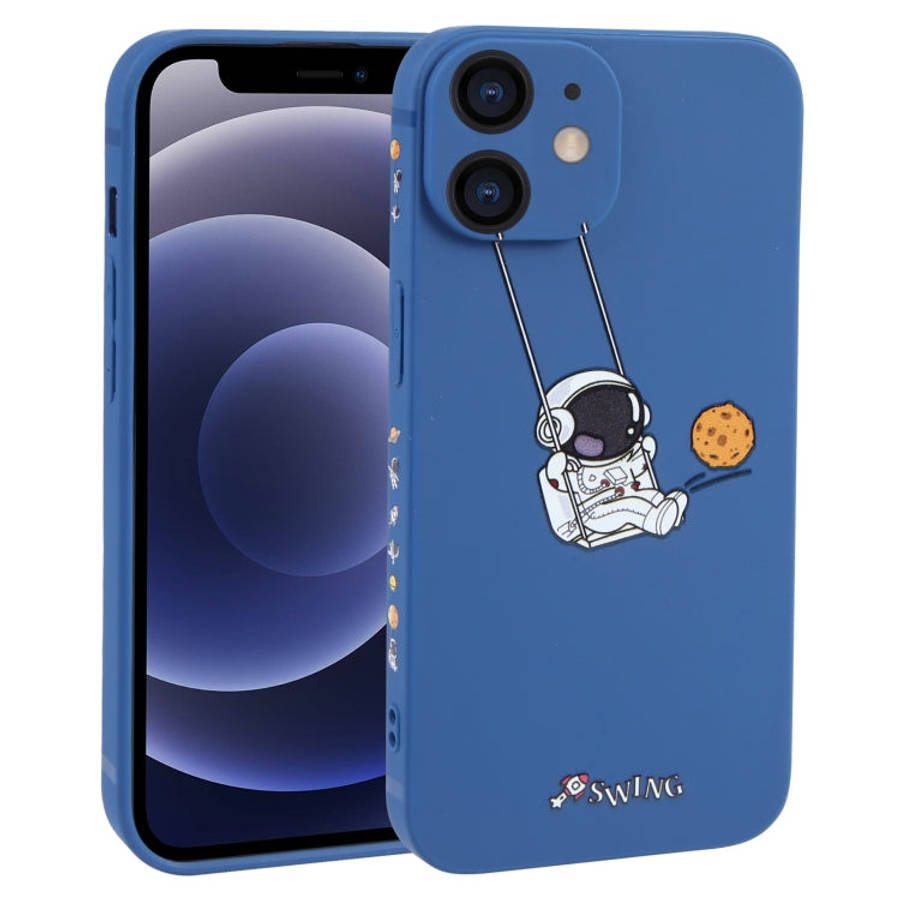 Astronaut Swinging Pattern TPU Phone Case, For iPhone 14 Plus, For iPhone 14, For iPhone 14 Pro, ...