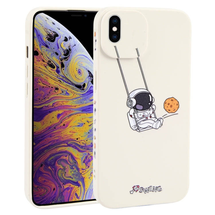Astronaut Swinging Pattern TPU Phone Case, For iPhone XS / X, For iPhone XR, For iPhone XS Max, F...