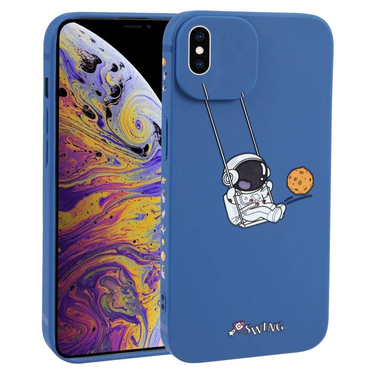 Astronaut Swinging Pattern TPU Phone Case, For iPhone XS / X, For iPhone XR, For iPhone XS Max, F...