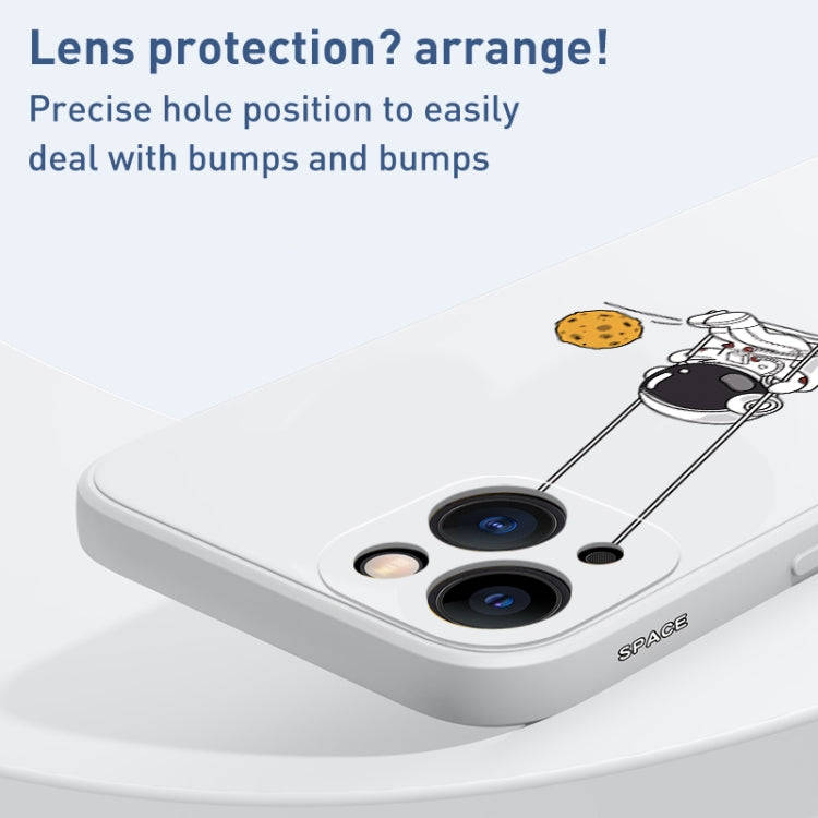 Astronaut Swinging Pattern TPU Phone Case, For iPhone XS / X, For iPhone XR, For iPhone XS Max, F...