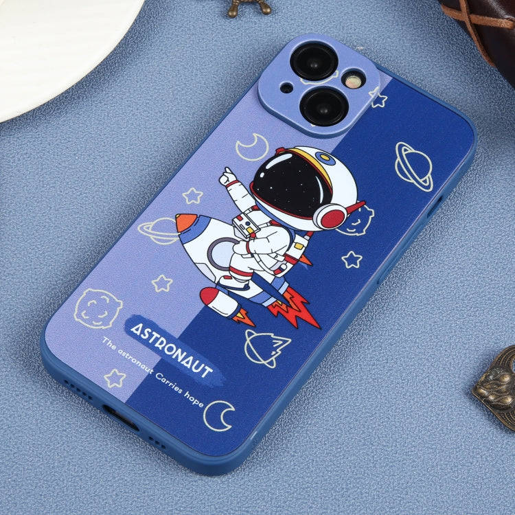 Color Contrast Astronaut Pattern TPU Phone Case, For iPhone 14 Plus, For iPhone 14, For iPhone 14...