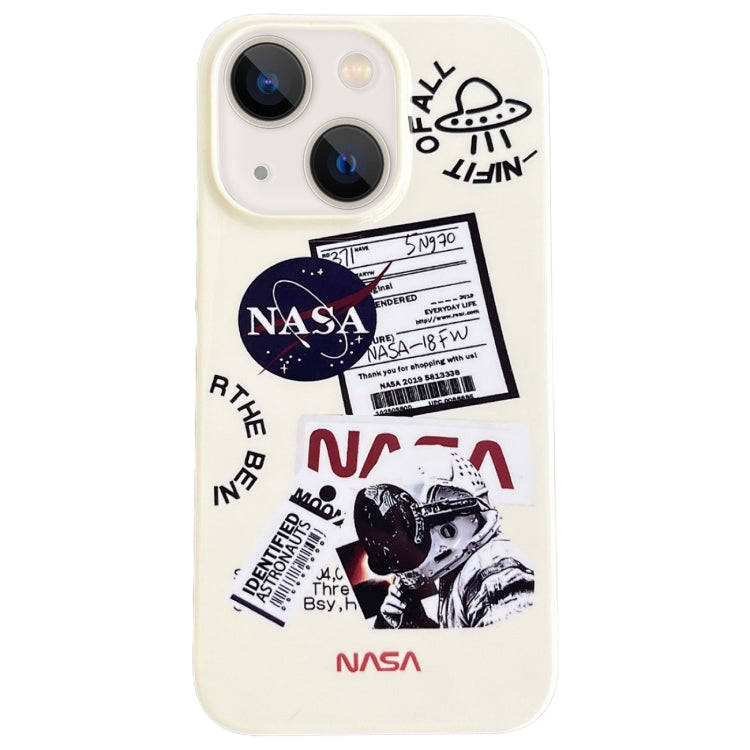 Astronaut Pattern Glossy PC Phone Case, For iPhone 14 Plus, For iPhone 14, For iPhone 14 Pro, For...