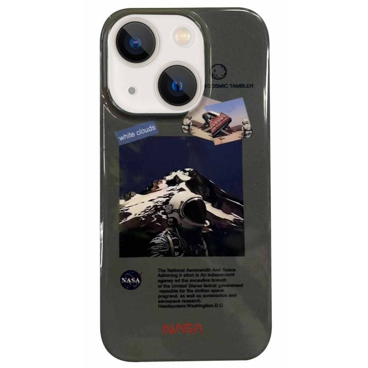 Astronaut Pattern Glossy PC Phone Case, For iPhone 14 Plus, For iPhone 14, For iPhone 14 Pro, For...