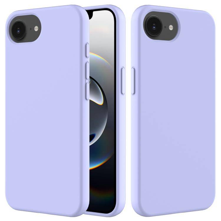Solid Color Silicone Phone Case, For iPhone 16e, For iPhone 16 Pro Max, For iPhone 16 Pro, For iP...
