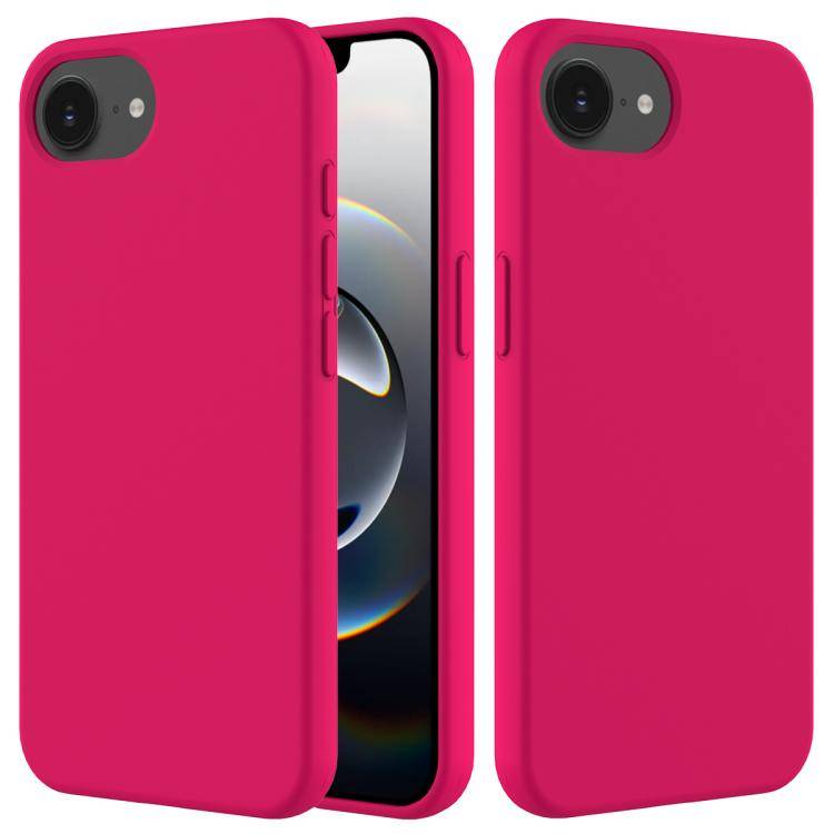 Solid Color Silicone Phone Case, For iPhone 16e, For iPhone 16 Pro Max, For iPhone 16 Pro, For iP...