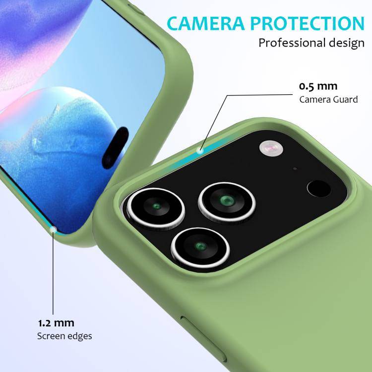 Solid Color Silicone Phone Case, For iPhone 17 Pro Max, For iPhone 17 Pro, For iPhone 17, For iPh...