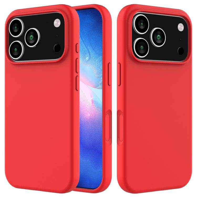 Solid Color Silicone Phone Case, For iPhone 17 Pro Max, For iPhone 17 Pro, For iPhone 17, For iPh...