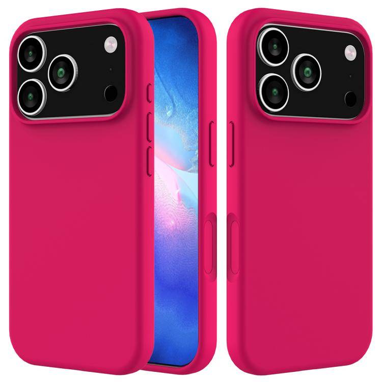 Solid Color Silicone Phone Case, For iPhone 17 Pro Max, For iPhone 17 Pro, For iPhone 17, For iPh...