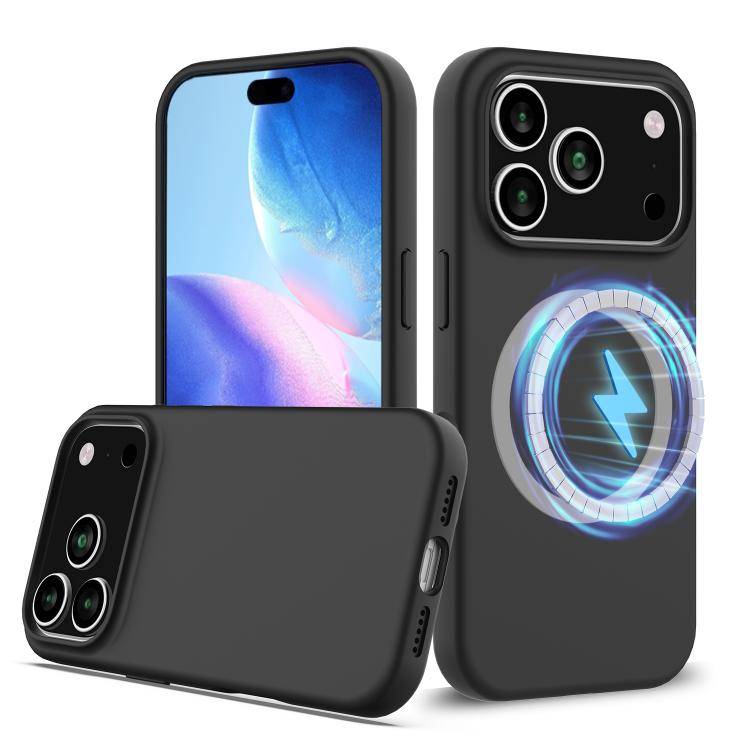 Shockproof Silicone Magsafe Phone Case, For iPhone 17 Pro Max, For iPhone 17 Pro, For iPhone 17, ...