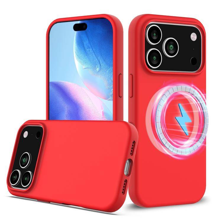Shockproof Silicone Magsafe Phone Case, For iPhone 17 Pro Max, For iPhone 17 Pro, For iPhone 17, ...