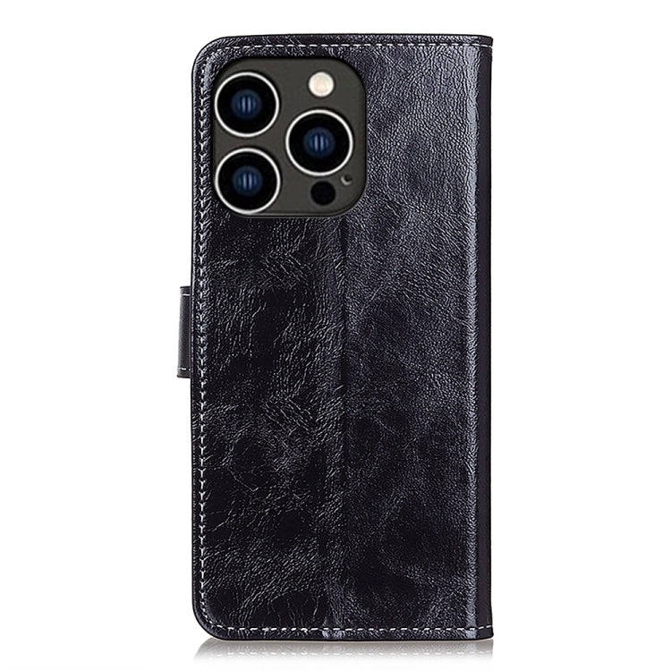 Retro Crazy Horse Texture Horizontal Flip Leather Phone Case, For iPhone 15 Pro Max, For iPhone 1...
