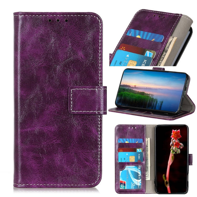 Retro Crazy Horse Texture Horizontal Flip Leather Phone Case, For iPhone 15 Pro Max, For iPhone 1...