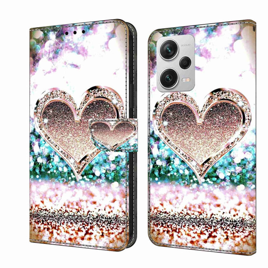 Crystal 3D Shockproof Protective Leather Phone Case, For Xiaomi Redmi Note 12 4G, For Xiaomi Redm...