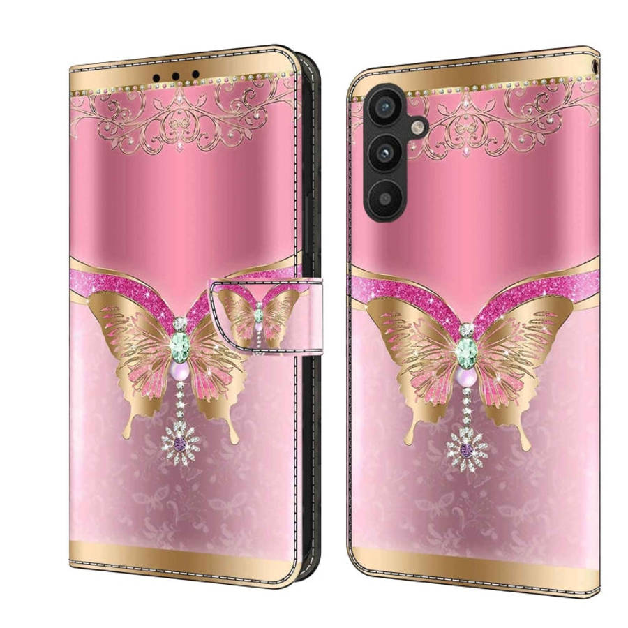 Crystal 3D Shockproof Protective Leather Phone Case, For Samsung Galaxy A34 5G, For Samsung Galax...