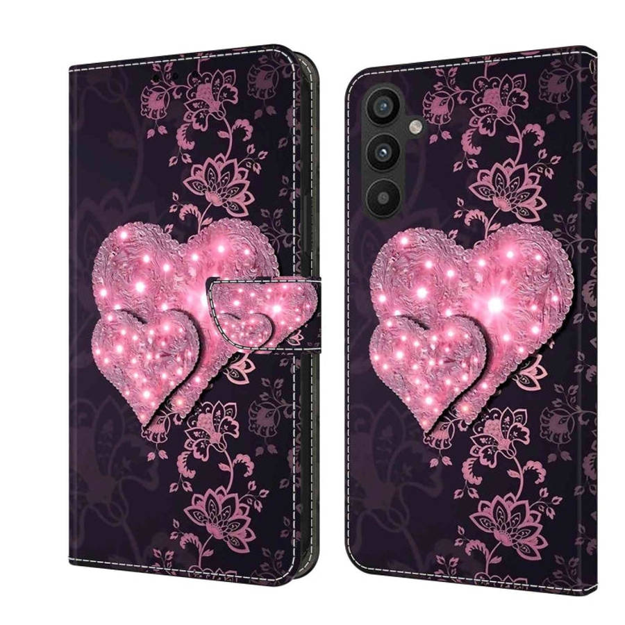 Crystal 3D Shockproof Protective Leather Phone Case, For Samsung Galaxy A34 5G, For Samsung Galax...