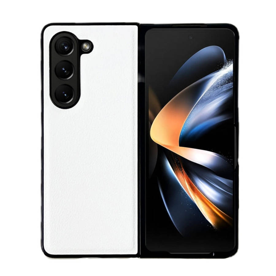 Litchi Texture PC +TPU Shockproof Phone Case, For Samsung Galaxy Z Fold5, For Samsung Galaxy Z Flip5