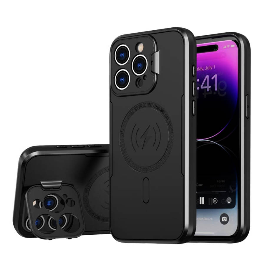 MagSafe Magnetic Invisible Camera Holder Phone Case, For iPhone 15 Pro Max, For iPhone 15 Pro, Fo...