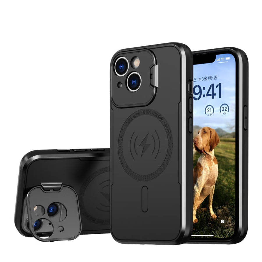 MagSafe Magnetic Invisible Camera Holder Phone Case, For iPhone 15 Pro Max, For iPhone 15 Pro, Fo...